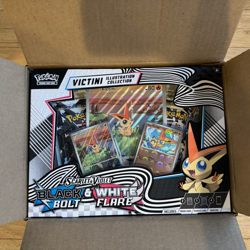 Pokemon TCG Black Bolt White Flare Victini Illustration Collection CASE IN HAND - Image 5