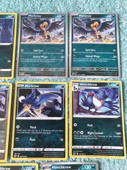 MURKROW & HONCHKROW BUNDLE OF POKEMON CARDS - Image 3