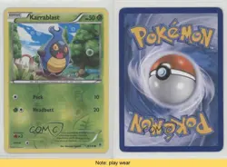 Karrablast Reverse Foil Pokemon XY Phantom Forces #8 READ i6j - Image 3