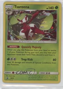 Tsareena Holo Pokemon Sun & Moon Black Star Promo #SM26 15fy - Image 1