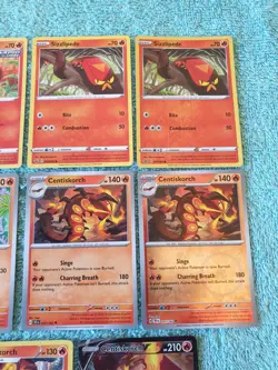 SIZZLIPEDE & CENTISKORCH BUNDLE OF POKEMON CARDS - Image 3
