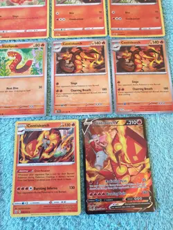 SIZZLIPEDE & CENTISKORCH BUNDLE OF POKEMON CARDS - Image 4