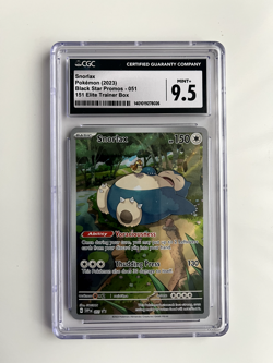 Pokemon Snorlax Black Star Promo #51 Scarlet & Violet 151 ETB 2023 - CGC 9.5 - Image 1