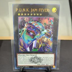 Yugioh - P.U.N.K. JAM FEVER! Emblazoned Ultra Rare BLMM-EN051, Near Mint, 1st Ed - Image 1