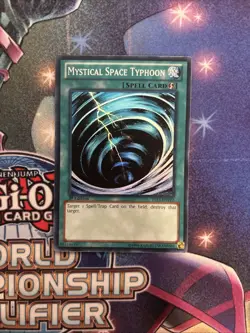 (YBL) Yugioh Mystical Space Typhoon YS13-ENV12 Super Rare 1st Ed LP - Image 1