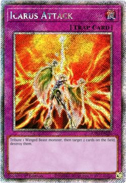 YuGiOh! Icarus Attack - RA03-EN165 - Platinum Secret Rare 1st Edition NM/M - Image 1