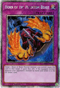 YuGiOh! Horn of the Phantom Beast RA03-EN241 - Platinum Secret Rare 1st Edition - Image 1