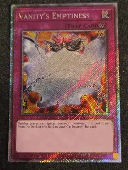 Vanity’s Emptiness Platinum Secret Rare RA03-EN246 Yugioh - Image 1