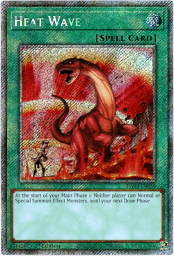 YuGiOh! Heat Wave - RA03-EN058 - Platinum Secret Rare 1st Edition NM/M - Image 1
