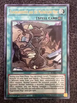 Yugioh Floowandereeze and the Magnificent Map BODE-EN058 Ultra Rare 1st Ed NM - Image 1
