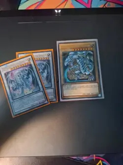 Yugioh! Blue-Eyes White Dragon Deck (42 Cards) | Azure Eyes Focus | With Sleeves - Image 1