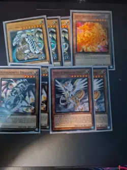 Yugioh! Blue-Eyes White Dragon Deck (42 Cards) | Azure Eyes Focus | With Sleeves - Image 3