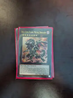 Red Eyes Black Dragon Deck Yugioh Card (46 Cards) w/ Extra Deck & Sleeves - Image 1
