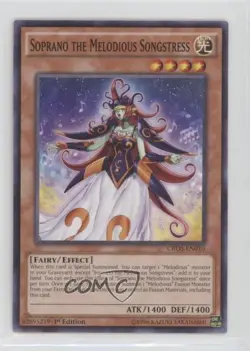 Soprano the Melodious Songstress 1st Ed. YuGiOh Crossed Souls Base Set 2qv - Image 1
