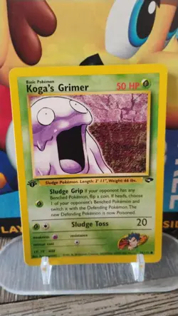 KOGA'S GRIMER Gym Challenge POKEMON NonHolo 1st Edition 2000 Trading Card 78/132 - Image 1