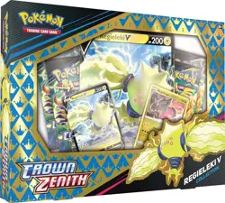 Crown Zenith Regieleki V 4 Booster Collection Box 151 Go Pokemon Card New Sealed - Image 1