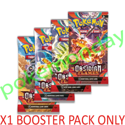 Obsidian Flames Scarlet & Violet Booster Pack 151 Go Pokemon Card TCG New Sealed - Image 1