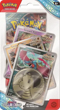 Stellar Crown Premium Booster Pack Scarlet & Violet Blister Pokemon Card TCG New - Image 1