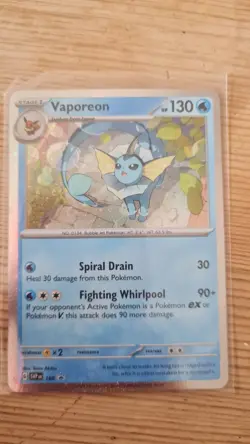 Pokemon - Vaporeon Cosmos Holo - SVP168 - Black Star Promo Card - Image 1