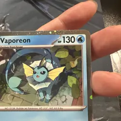 Pokemon - Vaporeon Cosmos Holo - SVP168 - Black Star Promo Card - Image 4