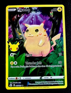 Pikachu #005/025 NM Celebrations Holo Rare Pokemon Card Near Mint - Image 1