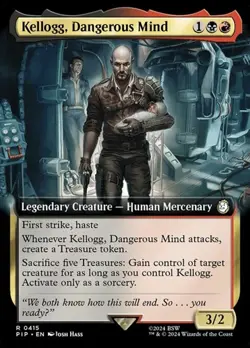 Kellogg, Dangerous Mind - Foil Extended Art PIP LP MTG - Image 1