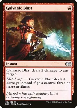 Galvanic Blast - Foil Double Masters LP MTG - Image 1