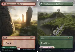 Cragcrown Pathway // Timbercrown Pathway - Foil Extended Art SLD LP MTG - Image 1