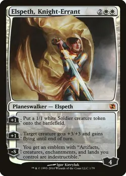 Elspeth, Knight-Errant - Foil Duel Decks: Elspeth vs. Tezzeret LP MTG - Image 1