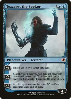 Tezzeret the Seeker - Foil Duel Decks: Elspeth vs. Tezzeret LP MTG - Image 1