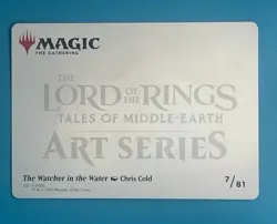 MTG Lord Of The Rings Art Series The Watcher In The Water 7/81 - Image 2