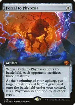Portal to Phyrexia - Foil Extended Art BRO LP MTG - Image 1