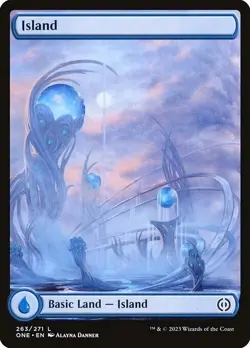 Island 263/271 Full Art Basic Land Non Foil Phyrexia All Will Be One MTG NM - Image 1