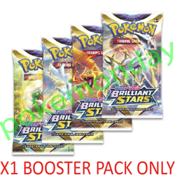 Brilliant Stars Booster Pack SW&SH Pokemon Card TCG Brand New & Sealed QUICK DEL - Image 1