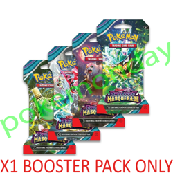 Twilight Masquerade Sleeved Booster Pack Scarlet & Violet Pokemon Cards Sealed - Image 1