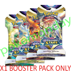 Brilliant Stars Sleeved Booster Pack 151 Go Pokemon Cards TCG Brand New & Sealed - Image 1