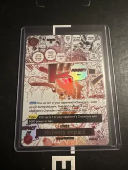Honesty Impact OP11-018 R Parallel a Fist of Divine Speed One Piece Card - Image 1