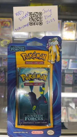 2005 Pokemon EX Unseen Forces Blister Factory Sealed Booster Pack Umbreon Art - Image 1