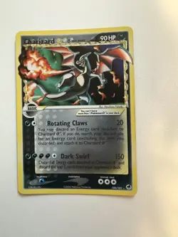 2006 Pokemon EX Dragon Frontiers #100/101 Charizard Gold Star Holo LP to NM - Image 1