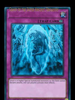YuGiOh Grave of the Super Ancient Organism RA03-EN077 1st Ed Ultra Rare Misprint - Image 4