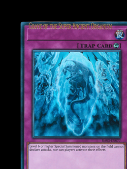 YuGiOh Grave of the Super Ancient Organism RA03-EN077 1st Ed Ultra Rare Misprint - Image 5