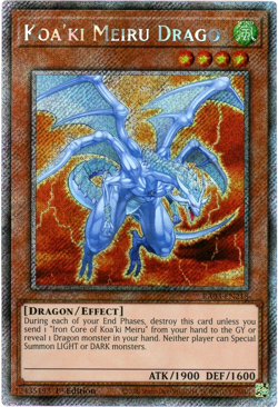 YuGiOh! Koa'ki Meiru Dragon - RA03-EN218 - Platinum Secret Rare 1st Edition - NM - Image 1
