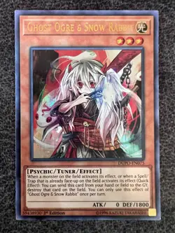 Yugioh Ghost Ogre & Snow Rabbit DUPO-EN075 Ultra Rare 1st Edition NM - Image 1