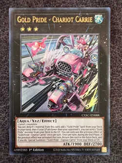 Yugioh Gold Pride - Chariot Carrie CYAC-EN088 Ultra Rare 1st Edition NM - Image 1