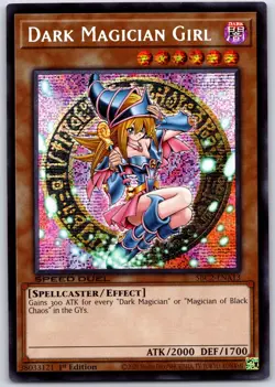 Yugioh! LP Dark Magician Girl - SBC2-ENA13 - Prismatic Secret Rare - 1st Edition - Image 1