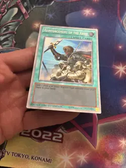 (YBL) Yugioh Reinforcement Of The Army NKRT-EN026 Platinum Rare Limited VLP - Image 3