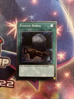 (YBL) Yugioh! Foolish Burial - NKRT-EN028 - Platinum Rare - Limited LP - Image 1