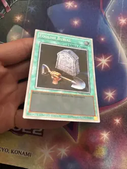(YBL) Yugioh! Foolish Burial - NKRT-EN028 - Platinum Rare - Limited LP - Image 2