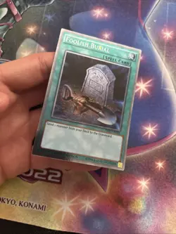 (YBL) Yugioh! Foolish Burial - NKRT-EN028 - Platinum Rare - Limited LP - Image 4