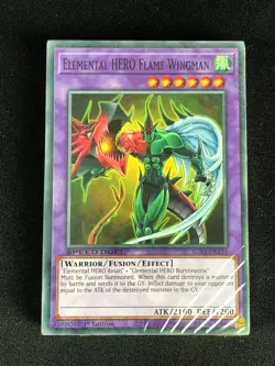 YUGIOH ELEMENTAL HERO FLAME WINGMAN SPEED DUEL SGX1 SEALED DECK! NO BOX - Image 1